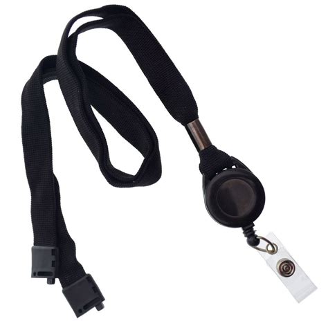 breakaway lanyard with retractable reel.